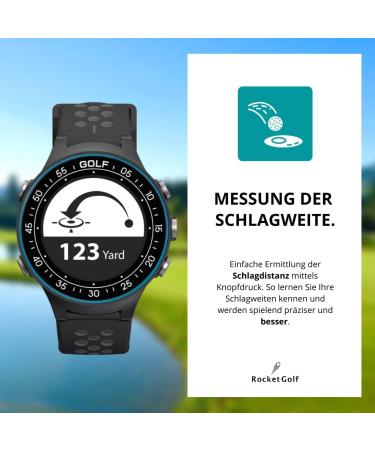 Buy Rocketgolf Par 4 GPS Golf Clock - 38 000+ Courses Distance Measuring & Pedometer - Free Updates - Buy Online on GoSupps.com