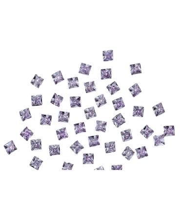 Unique Square Pointed Bottom Rhinestones For Nail Decoration Eye Catching Nail Accessories Square Pointed Bottom Rhinestones Purple big