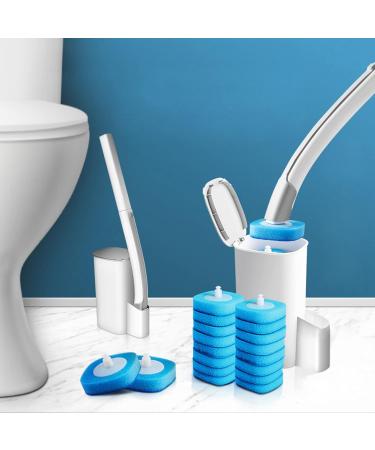 Disposable Toilet Cleaning Brush Long Handle Toilet Bowl Cleaner Wand Bathroom Toilet Bowl Scrubber Easy to Replace Toilet Bowl Cleaner Wand Disposable - Buy Online on GoSupps.com