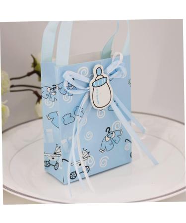 12pcs Box The Gift Gifts Paper Gift Bag Mini Tote Candy Bag Christening Decoration Party Favors Korean Birthday 1 count (Pack of 1) Sky-blue - Buy Online on GoSupps.com