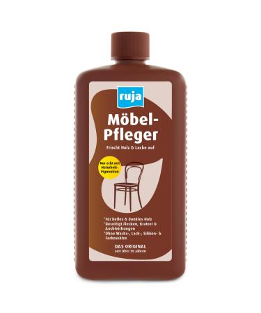 Ruja furniture carer 1 liter |Furniture polish wood care oil and stain remover |For furniture tables chairs doors parquet |Without wax silicone paint and color additives