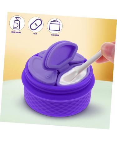 Zerodeko 3 Sets Cream Box Travel Container for Cream Durable Cream Storage Jar Makeup Sample Vial Empty Sample Container Makeup Cream Jar Purple Storage Box Vacation Silica Gel Portable - Buy Online on GoSupps.com