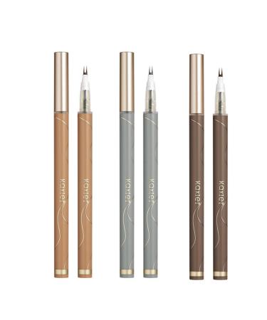 Double Tip Lower Eyelash Pencil 3D Waterproof Eyelash Pen Eye Liner Liquid Eyeliner Dual Pronged Bottom Eyelashes Pen Waterproof Liquid Eyeliner for Makeup for Natural Eye Makeup (all)