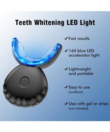 Teeth Whitening Light - 10X Powerful USB LED for Home Use | Non-Battery Black Teeth Whitener - Buy Online on GoSupps.com