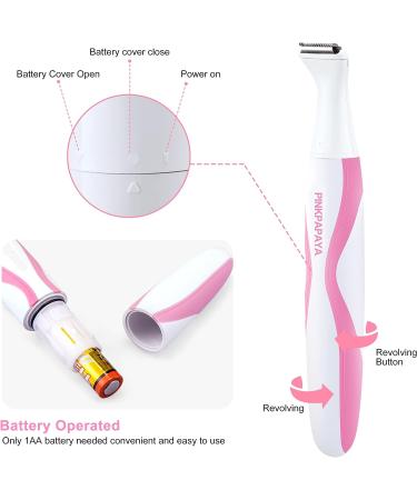 PINKPAPAYA 4IN1 Electric Hair Remover for Women - Facial, Nose, Bikini, Legs - Painless Body Hair Removal - Cherry P0402 - Buy Online on GoSupps.com