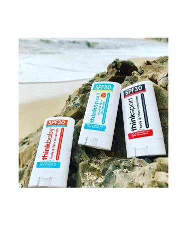 Thinksport Kids Sunscreen Stick SPF 30 - Face & Body Protection (0.64 oz) - Buy Online on GoSupps.com
