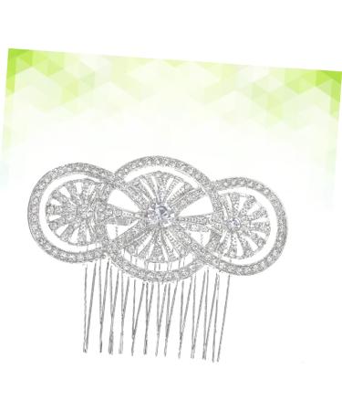 POPETPOP Bridal Headpiece Rhinestone Hairpin Bridal Headdress Bridal Hair Comb Bride Hair up Wedding - Buy Online on GoSupps.com