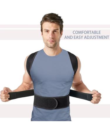 Back Brace Posture Corrector for Men & Women - Adjustable Lumbar Support for Pain Relief - XL Size (37-42 In - Buy Online on GoSupps.com