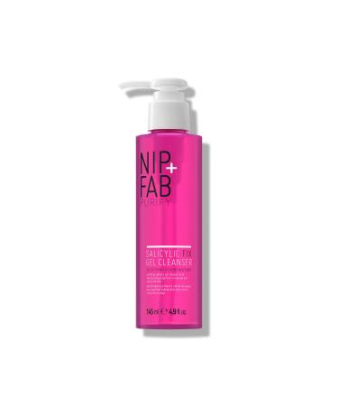 Nip + Fab Salicylic Fix Gel Face Cleanser with Niacinamide, Hydrating BHA Facial Cleansing Face Wash, 4.9 Fl Oz