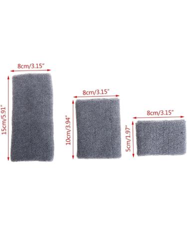 Buy 1 Pcs Cotton Unisex Sport Sweatband Wristband for Basketball & Running | Black 8x15 Size A - International Shipping Available - Buy Online on GoSupps.com