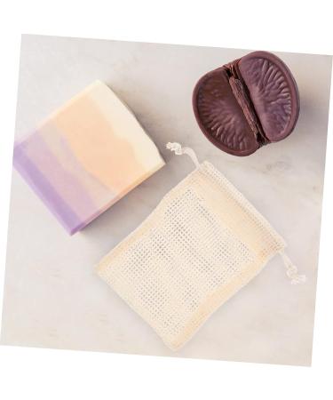 AUTSUPPL 5pcs Soap Storage Bag Luffa Body Scrub Soap Saver Soap Exfoliating Soap Pouch Bag Soaps Cotton Linen - Buy Online on GoSupps.com
