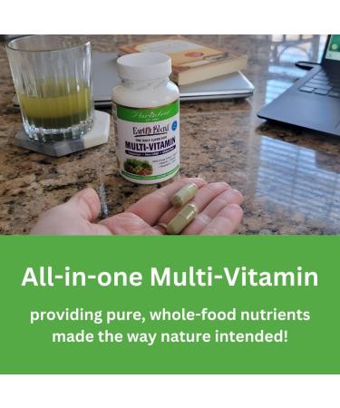 Paradise Herbs Earth's Blend Once Daily Multivitamin for Men, No Iron, 48 Organic Superfoods, Probiotics, Antioxidants, Vitamins A, B12, C, D, K2,120 Count No Iron 120 Count (Pack of 1) - Buy Online on GoSupps.com