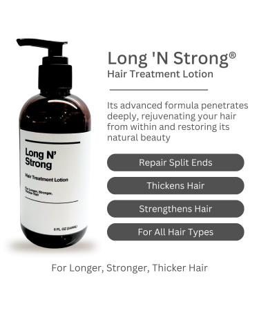 Long 'N Strong Treatment Lotion - Grow Hair Fast for Longer, Thicker, and Stronger Hair | 240 ML Split End Repair Treatment - Buy Online on GoSupps.com