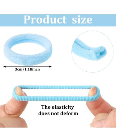 200Pcs Baby Hair Ties - 1 Inch Seamless Toddler Hair Ties for Girls and Kids - Multicolor Hair Bands in Black and Multi-Colored Assortment - Buy Online on GoSupps.com