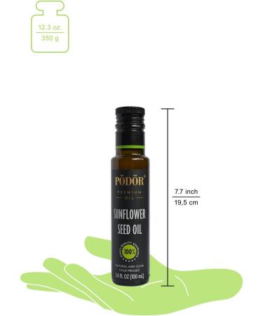 PODOR Sunflower Seed Oil 3.4-Fluid Ounce Sunflower Seed Sunflower 3.4 Fluid Ounce - Buy Online on GoSupps.com