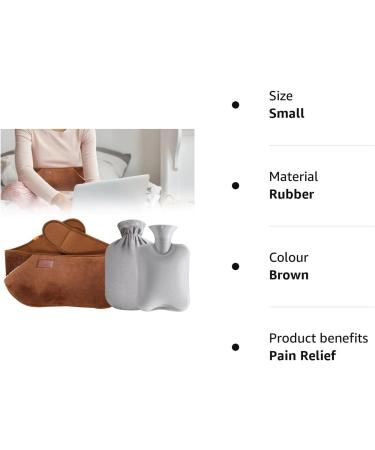 IWILCS Hot Water Bottle with Plush Waist Warmer Cover - Brown - Buy Online on GoSupps.com