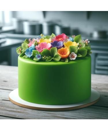 Dekozauber24 Premium Fondant 500g - Soft & Flexible Edible Cake Decoration in 17 Colors (Green) - International Shipping Available - Buy Online on GoSupps.com