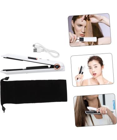 LALADEFIEE Curling Iron Mini Curling Wand Portable Curling Wand Curler Hair Styling Tools Abs White 21X4X3.5CM White - Buy Online on GoSupps.com