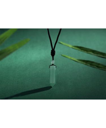 Natural Green Aventurine Crystal Pendant Necklace for Men & Women - Healing Reiki Jewelry - Buy Online on GoSupps.com