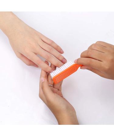 DAYGOS 24pcs Handle Grip Nail Brush - Nail Cleaning Scrub Brushes for Toes and Nails - Long Handle Pedicure Brushes for Men and Women - Multicolor - Buy Online on GoSupps.com