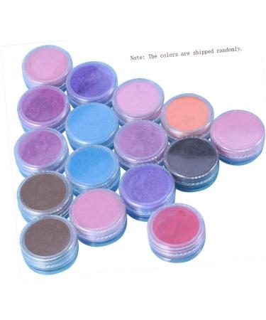 SEWACC 16pcs Eyeshadow Glitter Pigment Nail Polish Powder Nail Art Powder Eye Shadow Flash Nail Powder As Shown 16pcs - Buy Online on GoSupps.com