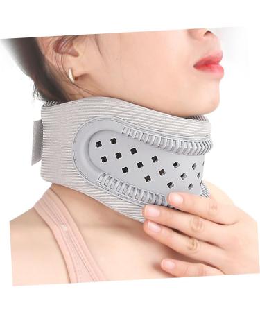 Frcolor Cervical Neck Roll - Soft Travel Support Collar Hollow Bracket Padding for Neck Protection (52.5x9.5x20cm Gray) - International Shipping Available - Buy Online on GoSupps.com