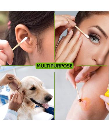 1000PCS Double-Ended Cotton Swabs - Eco-Friendly Wooden Cotton Buds for Makeup Ear Cleaning & Pets | International Shipping Available - Buy Online on GoSupps.com