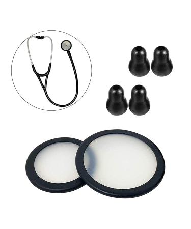 Replacement Accessories Kit Fits Classic 3 Cardiology 3 & Cardiology 4 Stethoscope for Littman Stethoscope Replacement Parts & Stethoscope Bell Cover Diaphragm and Eartips Earbud Replacement Parts.