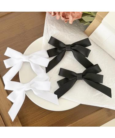 hgnxa Ribbon w Elegant 2000s Style Side Clip w Hair Clip Elaborate Gothic w Style Large wknot Balletcore Black - Buy Online on GoSupps.com