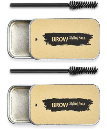 Wild eyebrow soap Eyebrow eyebrows with eyebrow inaminous waterproof eyebrow cream Wax gel adjustment wax 2pcs 2pcs eyebrow soap - Buy Online on GoSupps.com