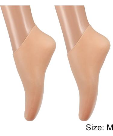 VOCOSTE 1 Pair Moisturizing Gel Socks Cracked Foot Care Protector Ankle Silicone Socks Beige M Size - Buy Online on GoSupps.com
