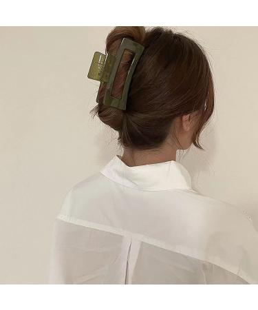 4-Pack 4 Inch Rectangle Claw Clips - Strong Hold Nonslip Hair Accessories for Thick Hair - Buy Online on GoSupps.com