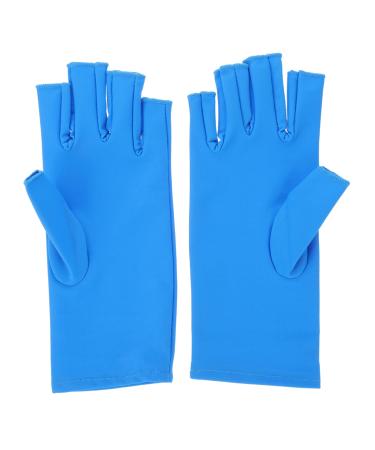 Beatifufu 1 Pair Nail Gloves Skin Care Elastic Spandex Anti Gloves Child