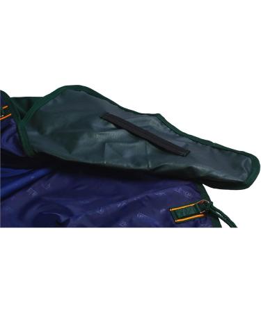 Marengos by Bucas Winter Blanket 1200D - Breathable Waterproof Outdoor Turnout 135cm (200g/m Filling) - Green/Orange - Buy Online on GoSupps.com