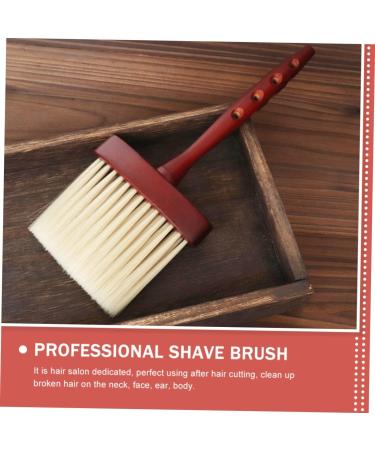 Angoily Hair Brush Hairdressing Cleaning Brush Cleaning Duster Hairdressing Brush Diffuser Hair Cleaner Brush Barber Supplies Fade Comb Hair Cutting Duster Hairdressing Tool Man Neck Wood - Buy Online on GoSupps.com