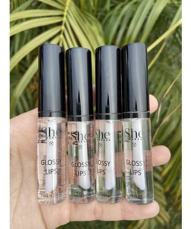 Buy Glossy Lips Lip Gloss - Crystal Clear & Shimmering Glitter | 7.5ml | International Shipping Available - Buy Online on GoSupps.com