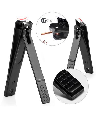 Ikadiya 7-Piece Professional Manicure Set - Durable Stainless Steel Nail Clips & Pedicure Essentials - Travel-Friendly & Stylish (Black) - Buy Online on GoSupps.com