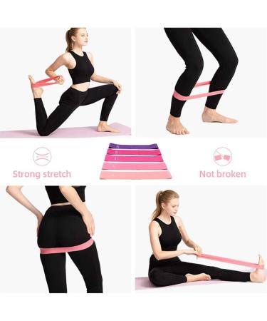 Resistance Loop Bands Set of 5 Resistance Workout Fitness Exercise Loop Bands with Five Resistance Levels for Physical Therapy Rehab Yoga Pilates and Strength Training in Gym and Home ( Pink series) - Buy Online on GoSupps.com