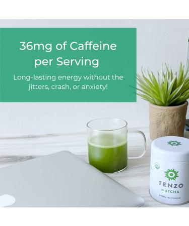 Tenzo Matcha Green Tea Powder - USDA Organic Ceremonial Grade, Paleo, Kosher, Vegan Japanese Matcha Tea - Original Matcha Latte Powder (30g) - Buy Online on GoSupps.com