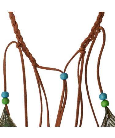Repuhand Bohemian Peacock Feather Headdress | Women's Braid Hair Band | Unique Accessory for a Chic Look - Buy Online on GoSupps.com