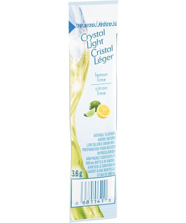 Crystal Light Lemon Lime Singles 120 single servings (12 Boxes of 10 Packets) 3.6 g (Pack of 120) Lemon Lime - Buy Online on GoSupps.com