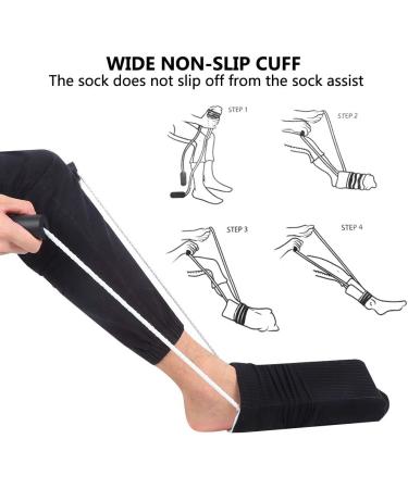 Symphic Puller Sock Helper - Compression Stocking Aid for Pregnant & Seniors | Easy No-Bend Sock Tool - Buy Online on GoSupps.com