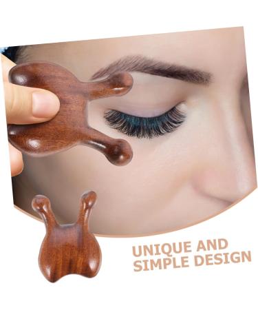 Frcolor 2-Pack Sandalwood Massage Comb & Gua Sha Facial Tools - Natural Wood Nose Scraper & Massage Devices for Health and Beauty - 5.7x4.0x1.8cm - Buy Online on GoSupps.com