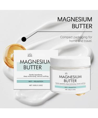  G n rique Magnesium Body Butter - Intense Moisturizing Cream with Magnesium Chloride and Shea Butter - Soothes Nourishes and Softens Skin - 100g Jar - Buy Online on GoSupps.com