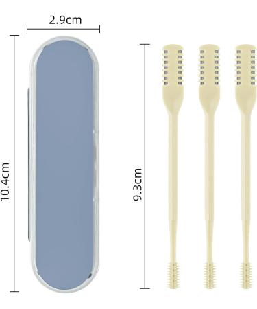 3 Pack Nose Hair Trimmer - 2 in 1 Professional Double Headed Nose Hair Remover | Beige | International Shipping - Buy Online on GoSupps.com