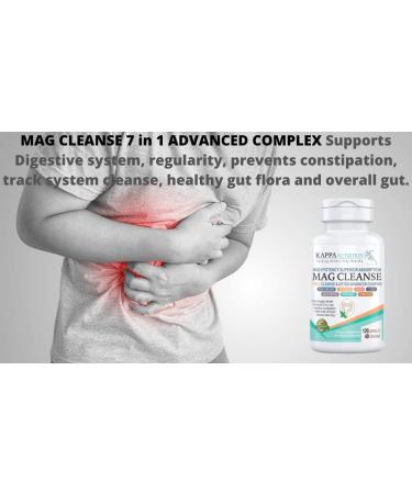 120 Capsules - 7 in 1 Cleanse & Detox for Digestive Health, Weight Loss & Gut Flora by Kappa Nutrition - Buy Online on GoSupps.com