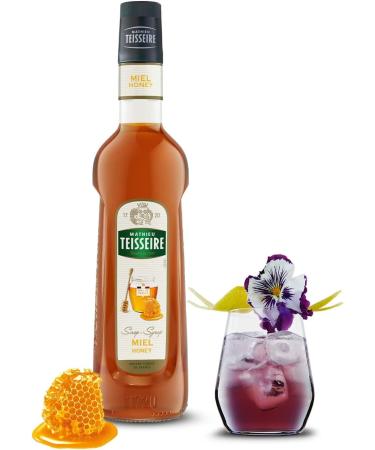 Mathieu Teisseire Honey Syrup for drinks teas coffees chocolates sodas lemonades beers cocktails with or without alcohol 70cl bottle - Buy Online on GoSupps.com