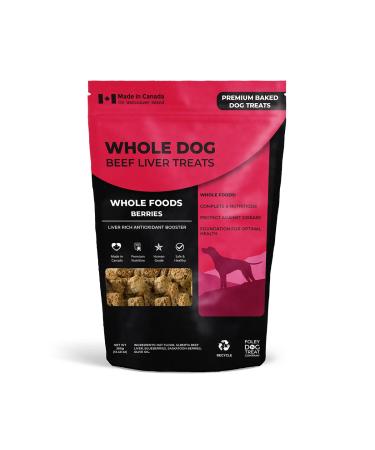 Whole Beef Liver Treats for Dogs | Whole Berries | Foley s Premium Baked Dog Treats with Liver Rich Antioxidant Booster | Whole Dog Food & Training Treats | Gluten Free Wheat Free | 380g /13.4oz Whole Foods Berries 380 g (Pack of 1)