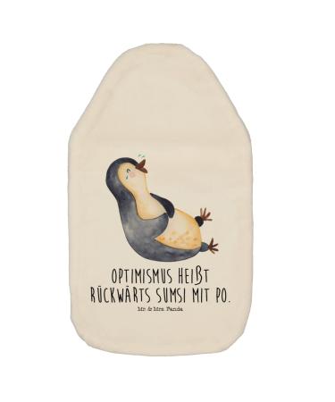 Mr. & Mrs. Panda Warm bottle Penguin laugh - gift funny joy grain pillow happy heat pillow humor LOL optimism white