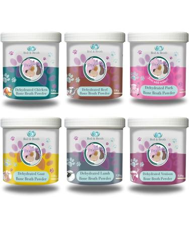 Boil & Broth Beef Broth Powder for Dogs | 100% Pure Collagen | Grass-Fed Bones | Hip & Joint Support | Digestion | 21 Servings - Buy Online on GoSupps.com